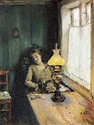 Christian Krohg Trett oil painting artist